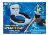 Side view of the High Five Giant Toilet Pool Float Tube